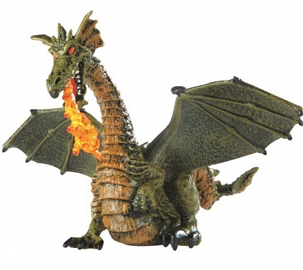 Фигурка - Крылатый дракон с пламенем, 14 х 9 х 15 см. 